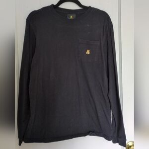 Teddy Fresh Black Long Sleeve Tee with Bear Patch